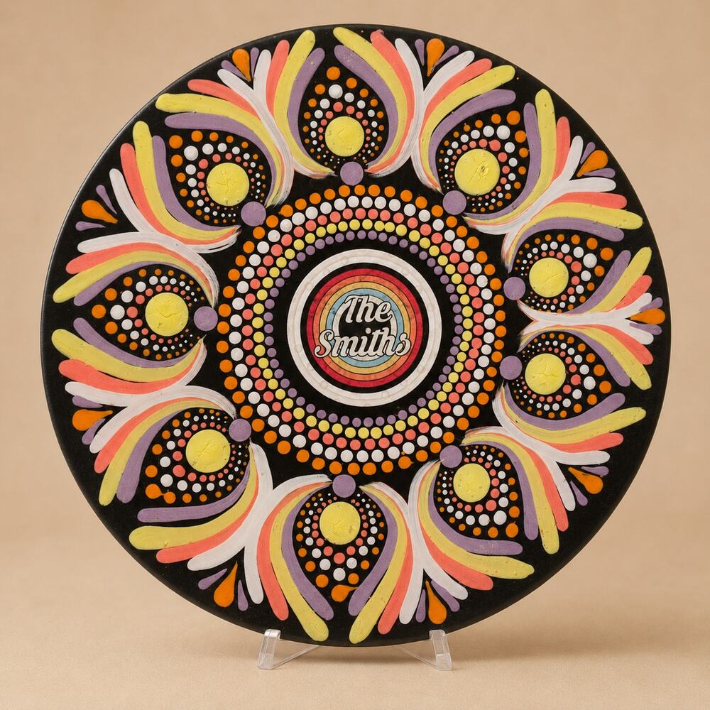 The Smiths Hand Painted 10 Inch Album Mandala Alternative Rock Art